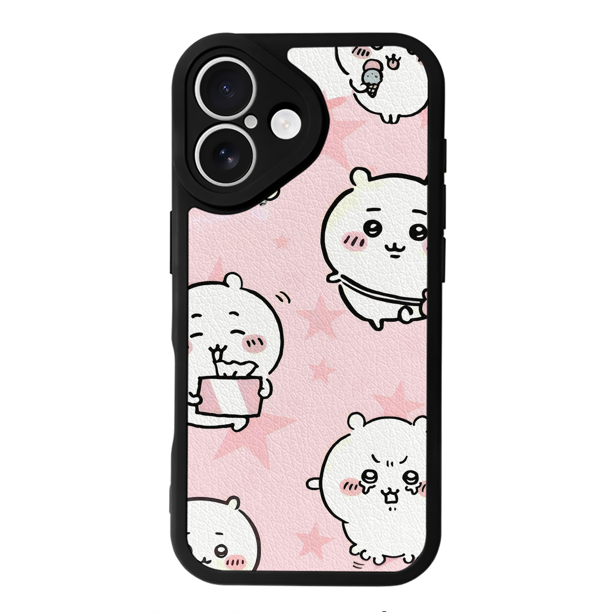（画像用） ちいかわ Chii-kawa 【iPhone 16シリーズ対応】シリコンスマホケース（レザー調） 材質：シリコン